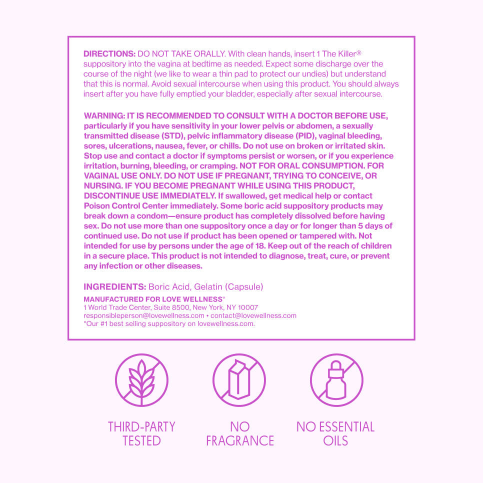 The Killer Boric Acid Suppositories E3